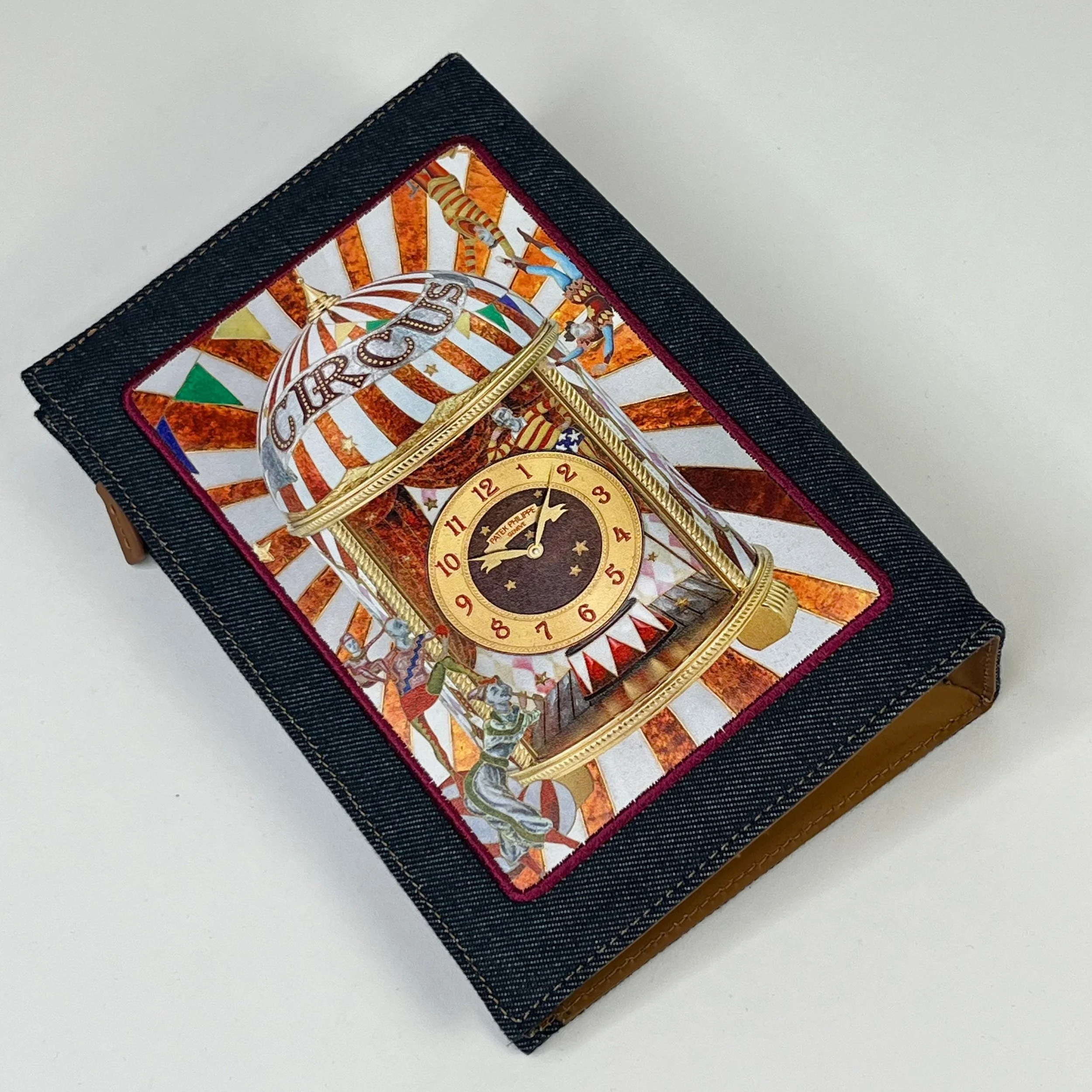 Patek Philippe Circus Denim Zip Pouch Clutch